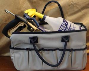lot 222 image: Tool bag with a mix of tools and more see pictures