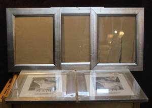 lot 251 image: 5- photo frames 11x14  some scuff marks on the frames