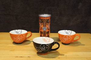 lot 308 image: Lot of Starbucks cups