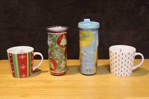 lot 312 image: Lot of Starbucks cups