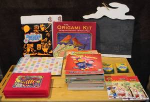 lot 345 image: Kids Coloring books learning lot and stencils and more see all photos
