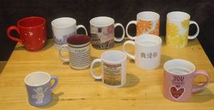 lot 353 image: Mixed lot of coffee cups