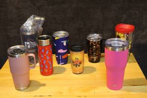 lot 384 image: Lot of tumblers has a yeti and more