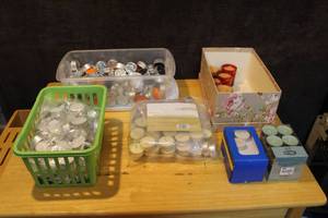 lot 387 image: Mix lot of tea light candles and more see pictures