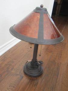 lot 39 image: Bedside Lamp with Shade and easy pull string  20 HT