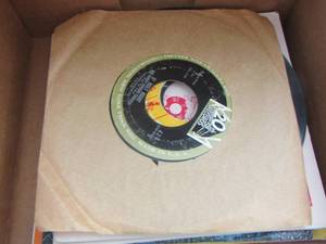 lot 41 image: small box of records, oldies but goodies