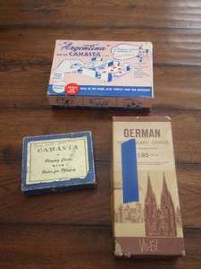 lot 55 image: German Vocabulary Cards- Canasta playing cards plus