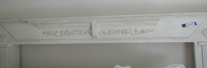 lot 67 image: MANTLE  Was used as a Head board - APPROX  45H & 60 W