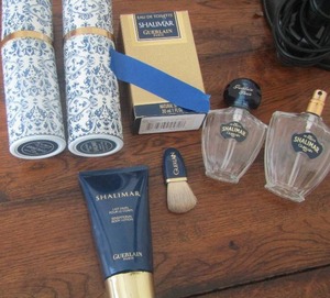 lot 92 image: Shalimar bottles, SPRAYS  and tubes
