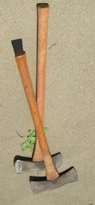 lot 107 image: DOUBLE BIT AXES   QTY 2