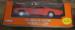 lot 45 image: THE DUKES OF HAZZARD GENERAL LEE DODGE CHARGER MODEL CAR NEW IN BOX