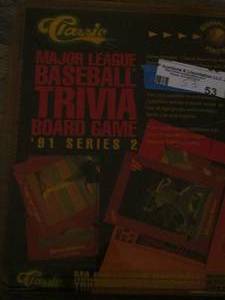 lot 53 image: NEW CLASSIC BASEBALL TRIVIA BOARD GAME