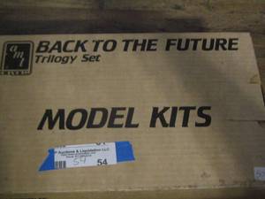 lot 54 image: BACK TO THE FUTURE TRILIGY SET MODEL KIT