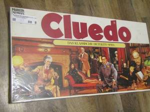 lot 88 image: CLUEDO BOARD GAME NEW IN BOX  (GERMAN VERSION OF CLUE)