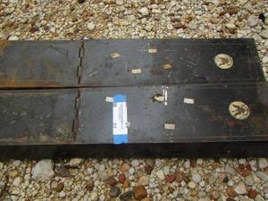 lot 27 image: 2 metal baseball card storage boxes