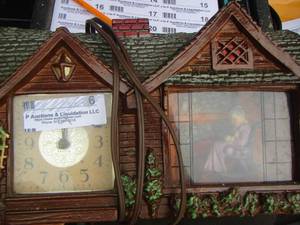 lot 9 image: LADY ROCKING  Mantel Clock (Home Sweet Home ) -  A HADDON ORIGINAL