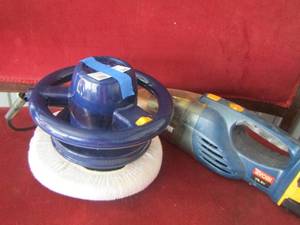 lot 94 image: BUFFER and a Ryobi 18V  Vacuum