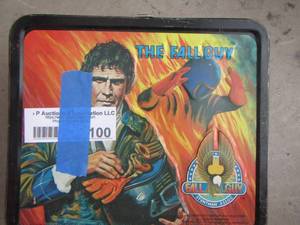lot 100 image: VINTAGE ATHE FALL GUY  LUNCHBOX W THERMOS  1981