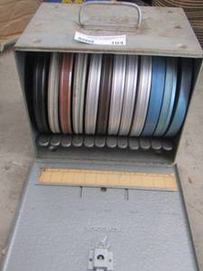 lot 104 image: Vintage FILM Reels in case
