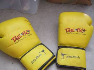 lot 117 image: Tae bo boxing gloves