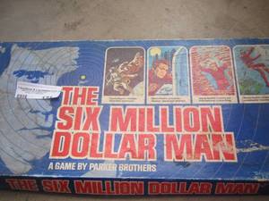lot 121 image: the six million dollar man game