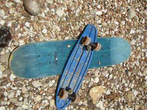 lot 129 image: skate board and a extra board