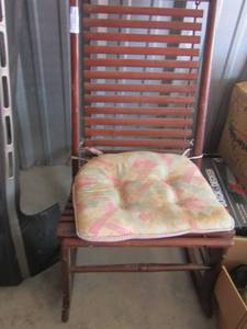 lot 132 image: Wooden Rocker in good shape