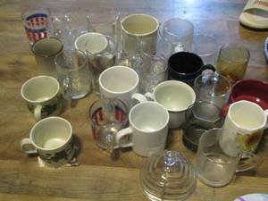 lot 145 image: large lot of coffee cups mugs- soup cups and more