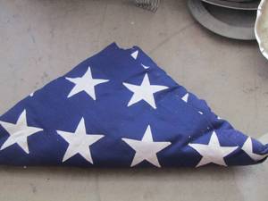 lot 159 image: FOLDED AMERICAN FLAG