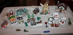 lot 100 image: Christmas village as shown