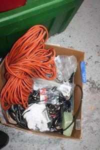 lot 342 image: Extension cord and electronic cords