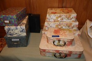 lot 237 image: Storage boxes - 2 are suitcase style