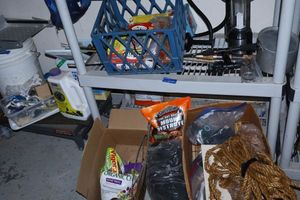 lot 263 image: Fishing rods, camping and garden supplies
