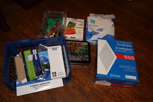 lot 345 image: Art supplies, photo paper, business envelopes and more