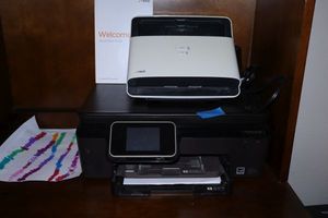 lot 215 image: Office printer and NEAT scanner