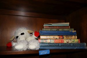 lot 224 image: Antique and vintage Childrens books and Lambchop toy