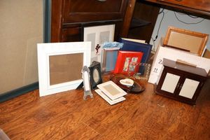 lot 230 image: Photo and picture frames, see photos