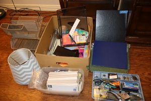 lot 231 image: Desk organizers and office items