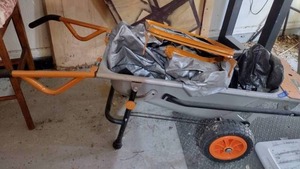 lot 318 image: Multi use garden wheel barrow