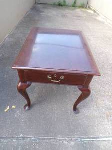 lot 22 image: Wood End Table With Drawer, About 22x26x23