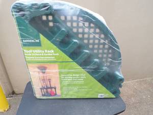 lot 21 image: Gardenline Tool Utility Rack, Holds 24 Hand and Garden Tools