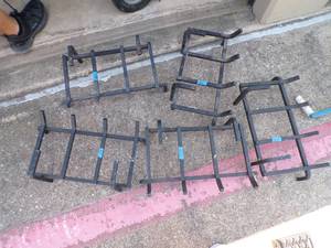 lot 65 image: 5 -19x12 Cast Iron Fireplace Grates, 5 X Money