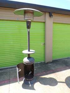 lot 4 image: Propane Outdoor Patio Heater Model PG 139HD, Easy to Move on Rear Wheels, No Propane included-Untested