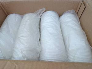 lot 117 image: 1 Box of Unused-Choice White Hot Cup Dome Lids, 1000 Lids