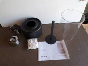 lot 120 image: HOMES Ethanol IndoorOutdoor  Decorative Table Top Lamp, About 6x9, New in Box