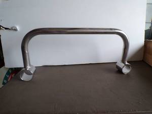 lot 140 image: 2- Unused Cart Handles, Parts # SOMETEH14 NC, About 17 x 7 12  With 2 Holes