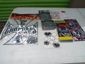 lot 145 image: Mixed Lot of  Motorcycle Decals and Emblems