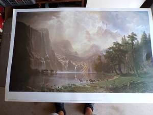 lot 168 image: The Sierra Nevada in California Print by Albert Bierstadt (1830-1902)