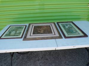 lot 177 image: 3 Pieces of Wall Art
