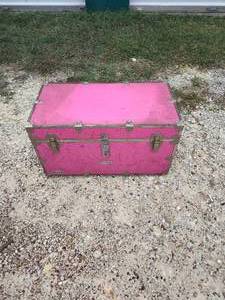 lot 110 image: Erin E. Mcnamara pink trunk with insert